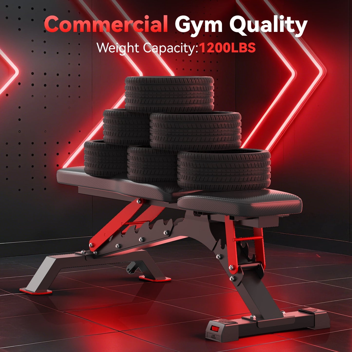 FLYBIRD Weight Bench, 1200LBS Weight Capacity