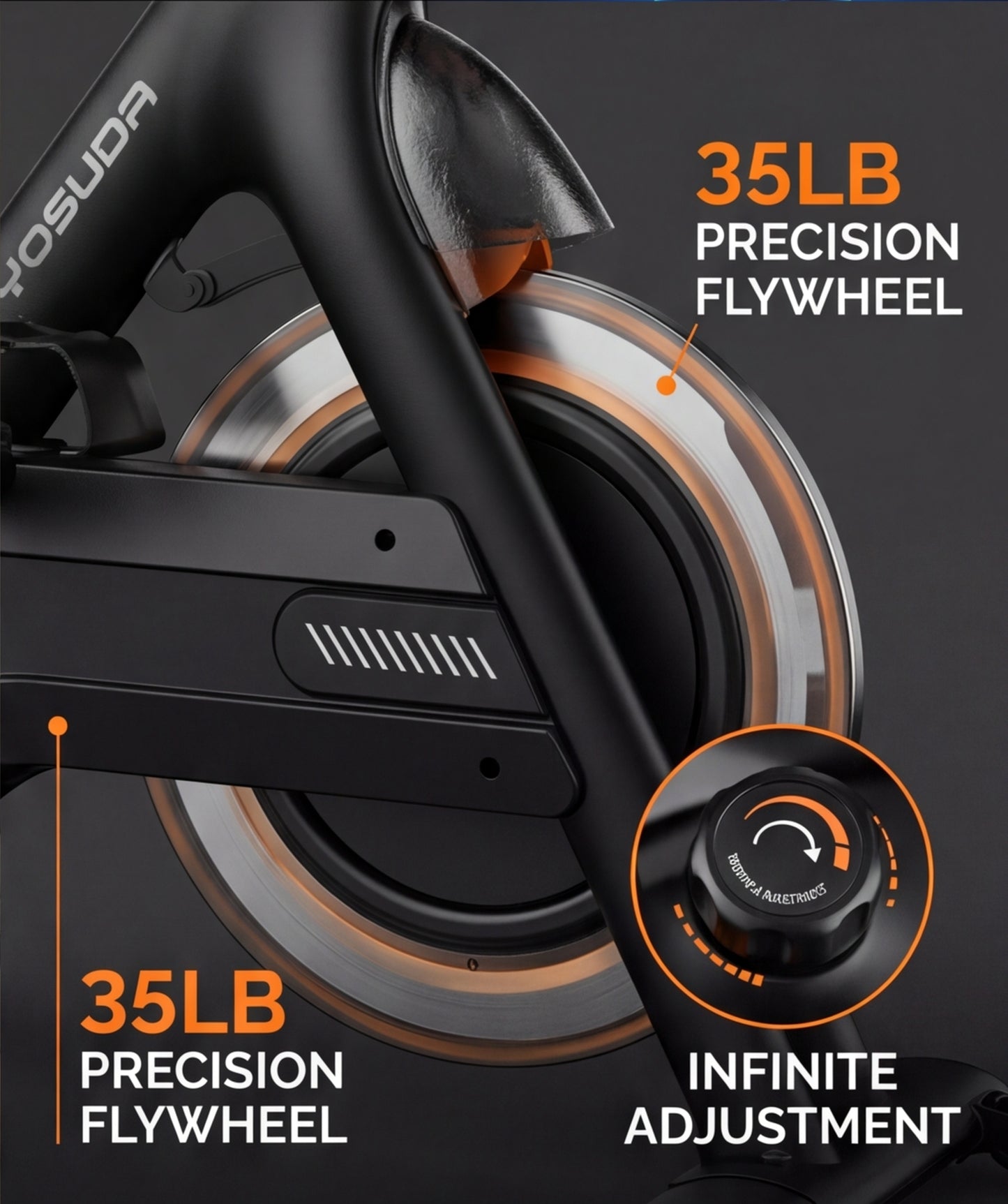 YOSUDA Magnetic Exercise Bike,Stationary Bikes for Home with Exclusive App