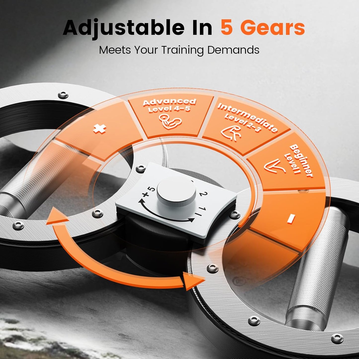 FLYBIRD Spinning Rotator Burn Machine, Adjustable 360 Degree rotatable arm Cycle Exerciser ,Grip Strength Trainer for Strength Training