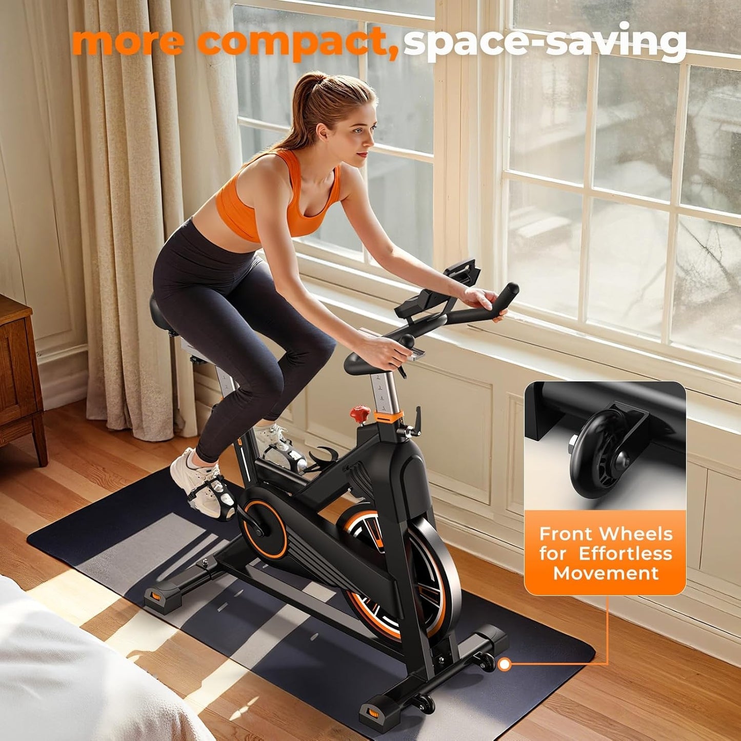 YOSUDA Pro Magnetic Indoor Cycling Bike Stationary Exercise Bike
