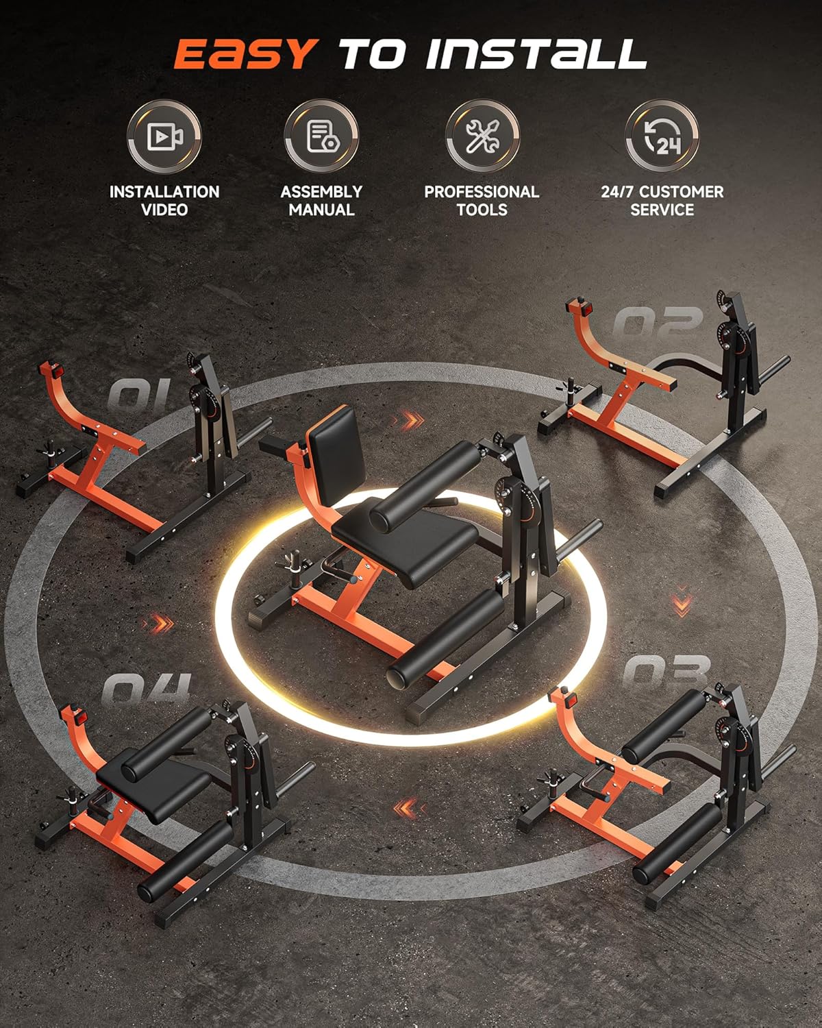 Leg Extension and Curl Machine, Lower Body Special Leg Machine, Adjustable Leg Exercise with Plate Loaded, Leg Rotary Extension for Thigh, Home Gym Weight Machine