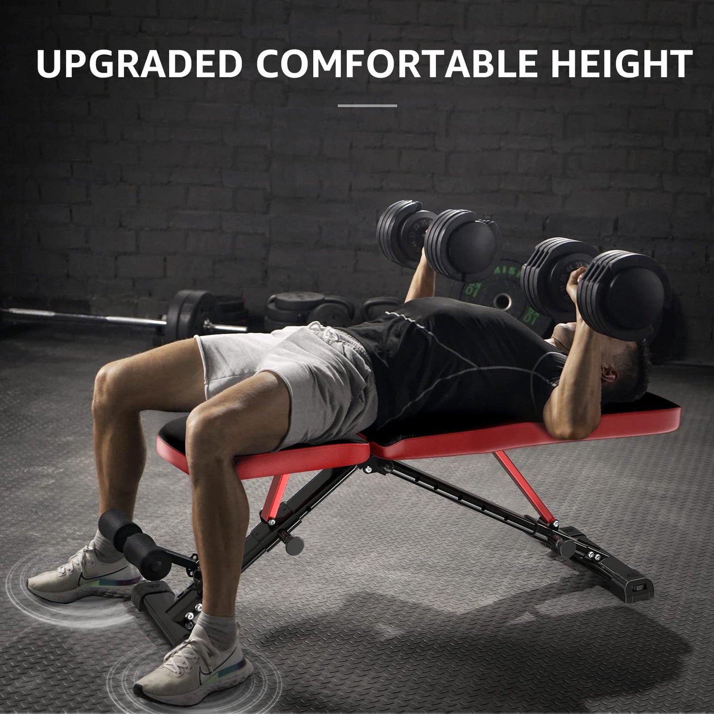FLYBIRD Collapsible Exercise Folding Adjustable Weight Bench