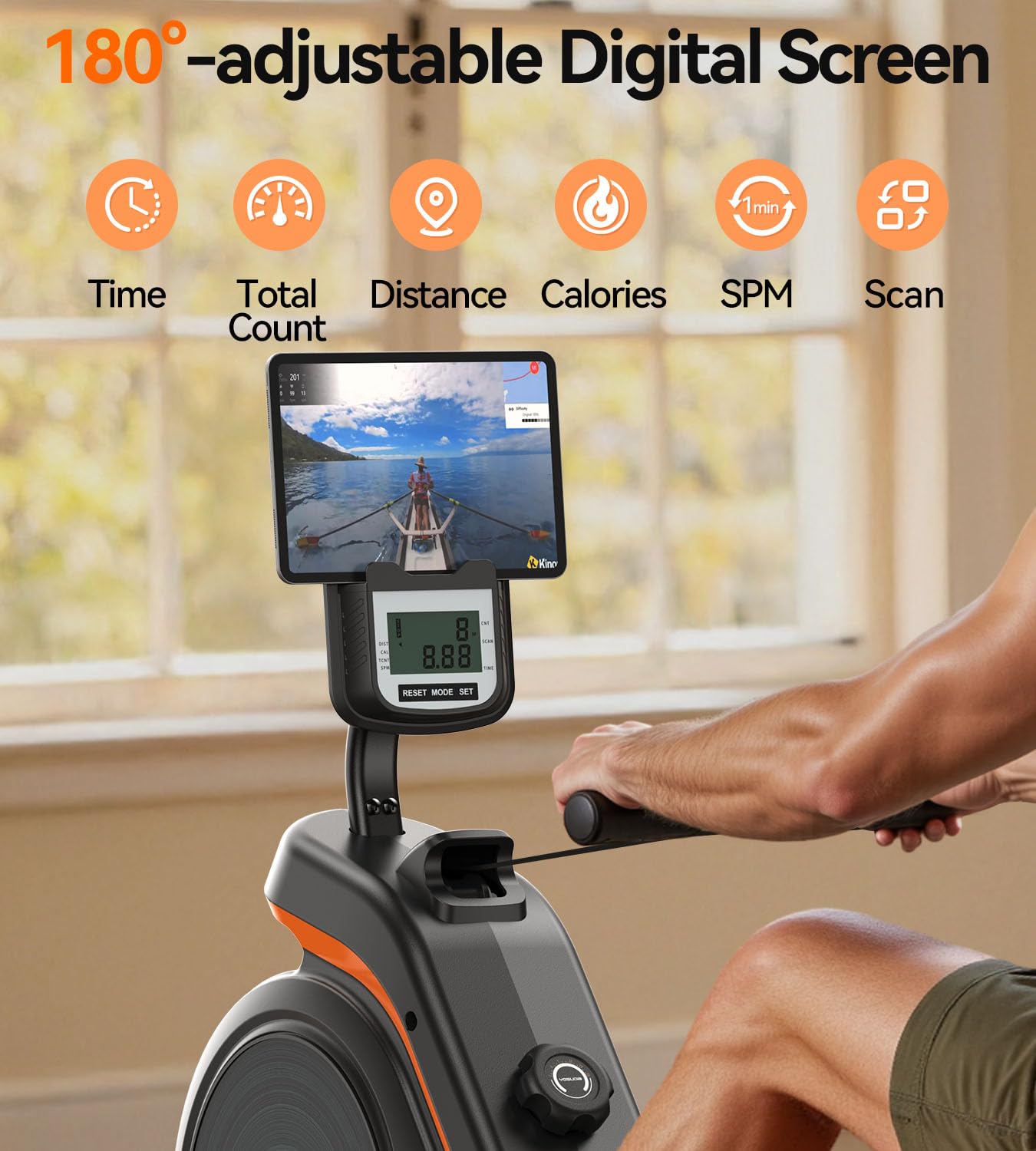 YOSUDA Magnetic Rowing Machine 350 LB Weight Capacity