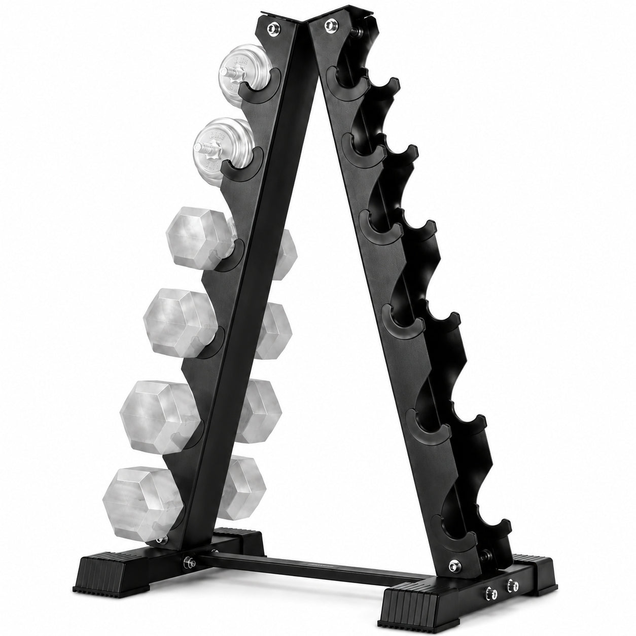 Dumbbell Rack Stand Only, Weight Rack for Dumbbells Compact A-Frame Home Gym Space Saver, 800 LBS Weight Capacity