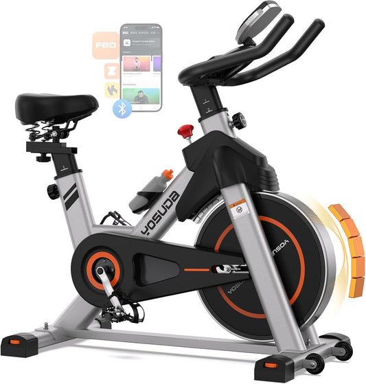 YOSUDA Plus Model Exercise Bike, Indoor Cycling Bike Stationary, 350LB Weight Capacity