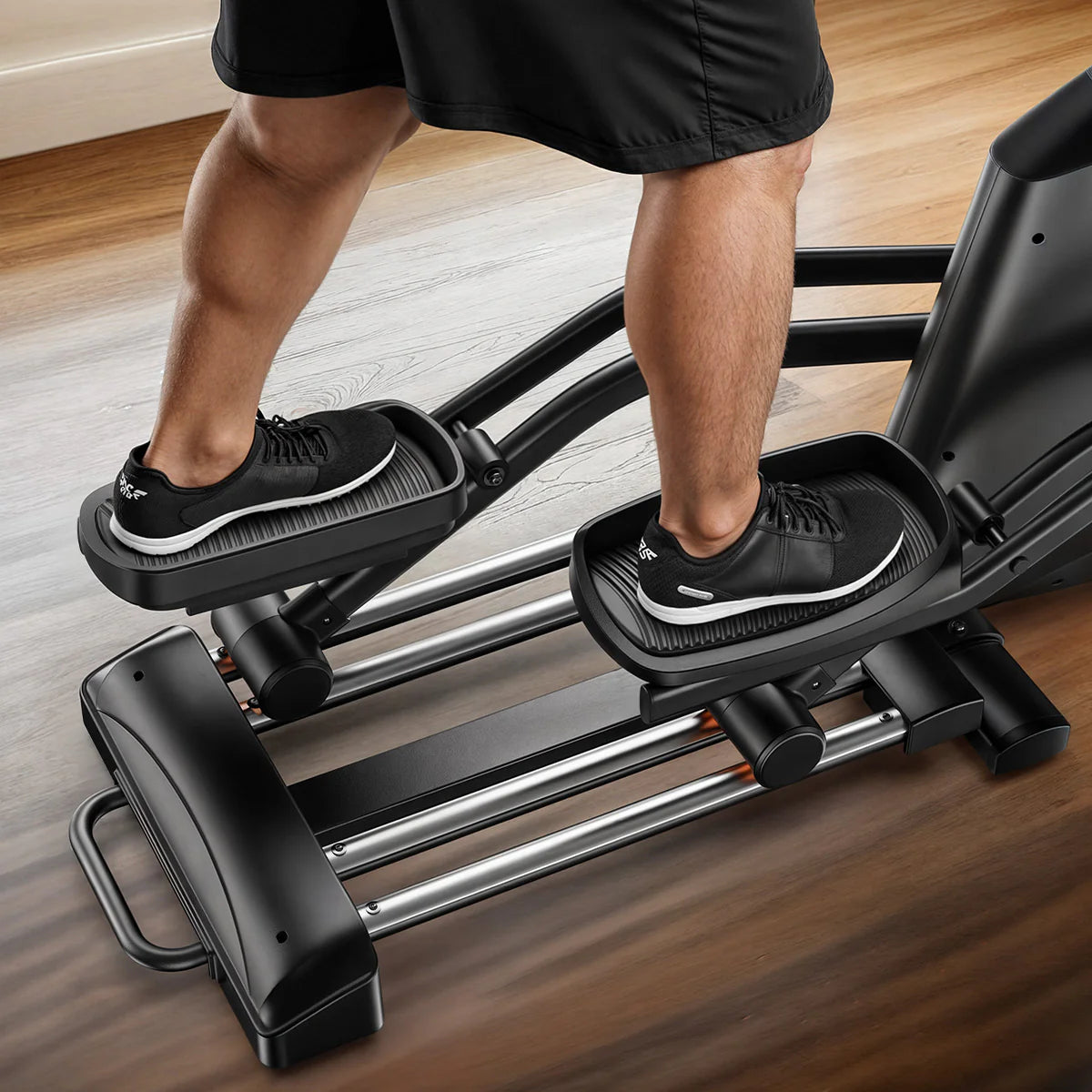 YOSUDA Dolphin Electromagnetic Elliptical Machine - Low-Impact Cardio Trainer with 32 Resistance Levels, LCD Monitor, and Silent Smooth Motion