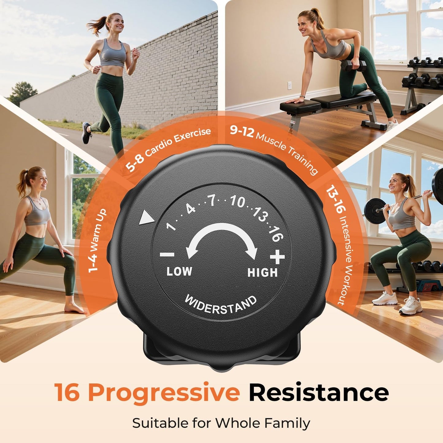 YOSUDA Recumbent Exercise Bike for Adults Seniors with Quick Adjust Seat, 350LB Capacity & 16-level Resistance