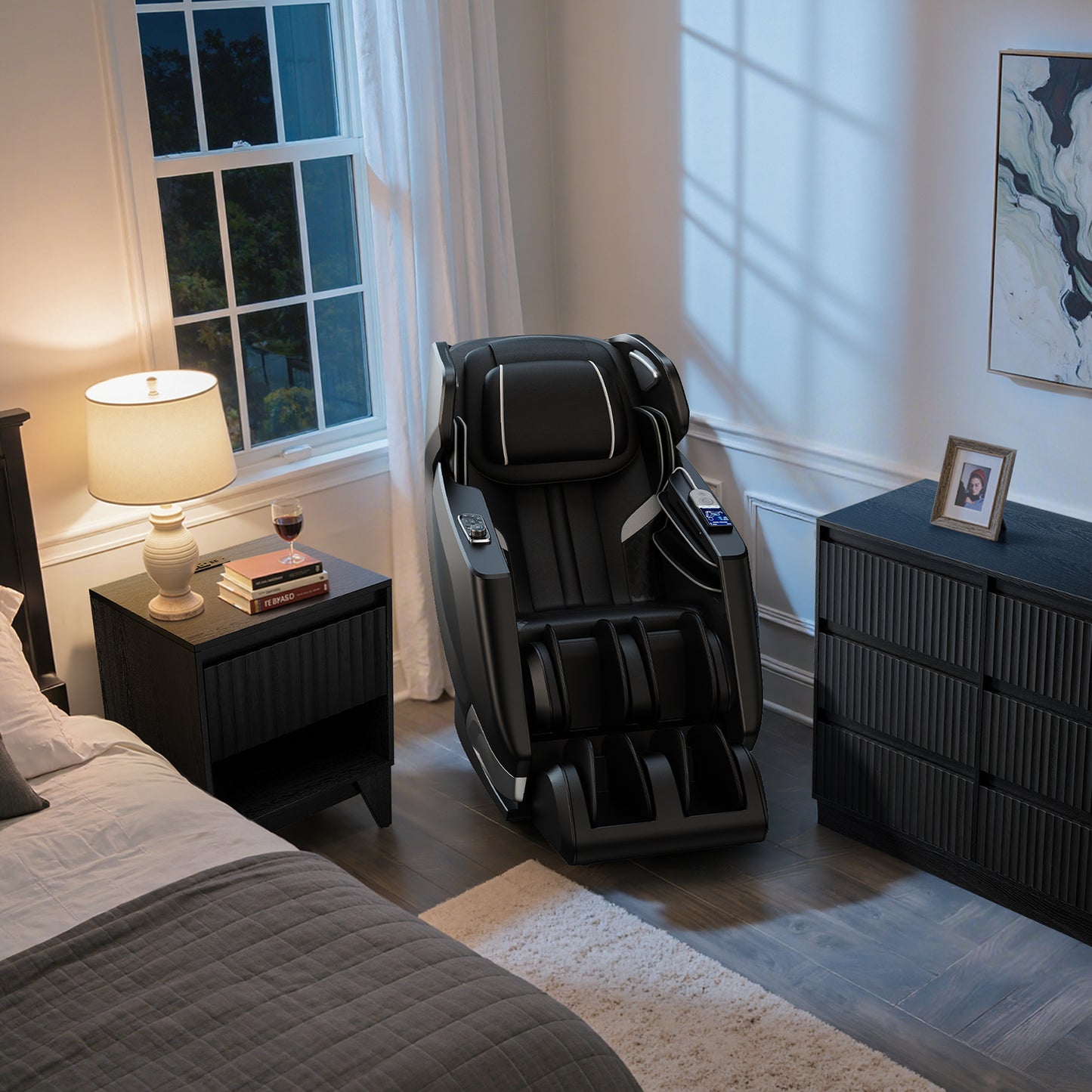 1 - Drawer Nightstand With Charging Station, Versatile Side Table With Storage