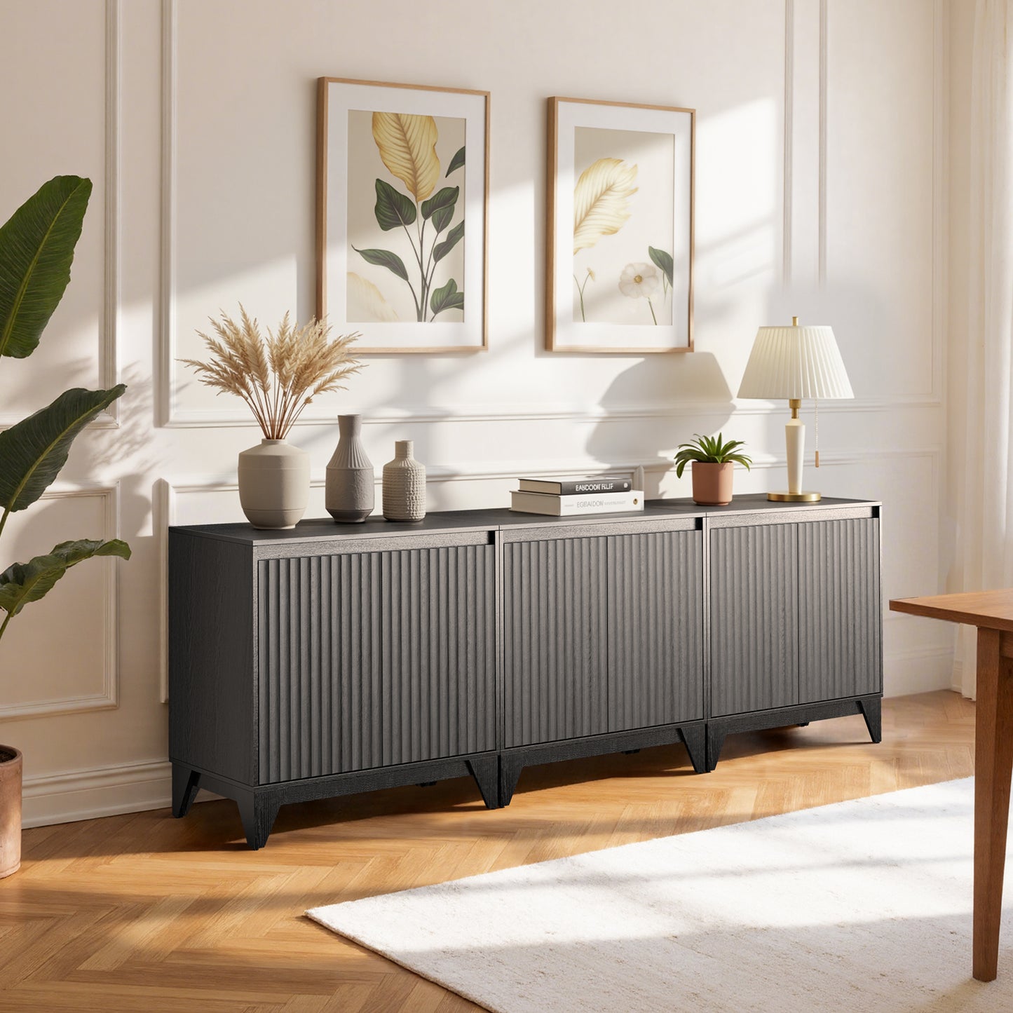 32" Tall 2 - Door Accent Cabinet With Adjustable Shelf