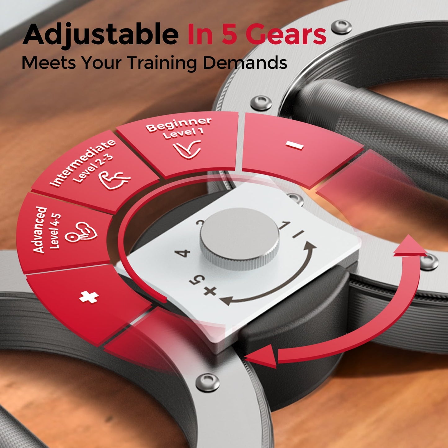 FLYBIRD Burn Machine Arm Exercise Equipment with 12LB Adjustable Resistance