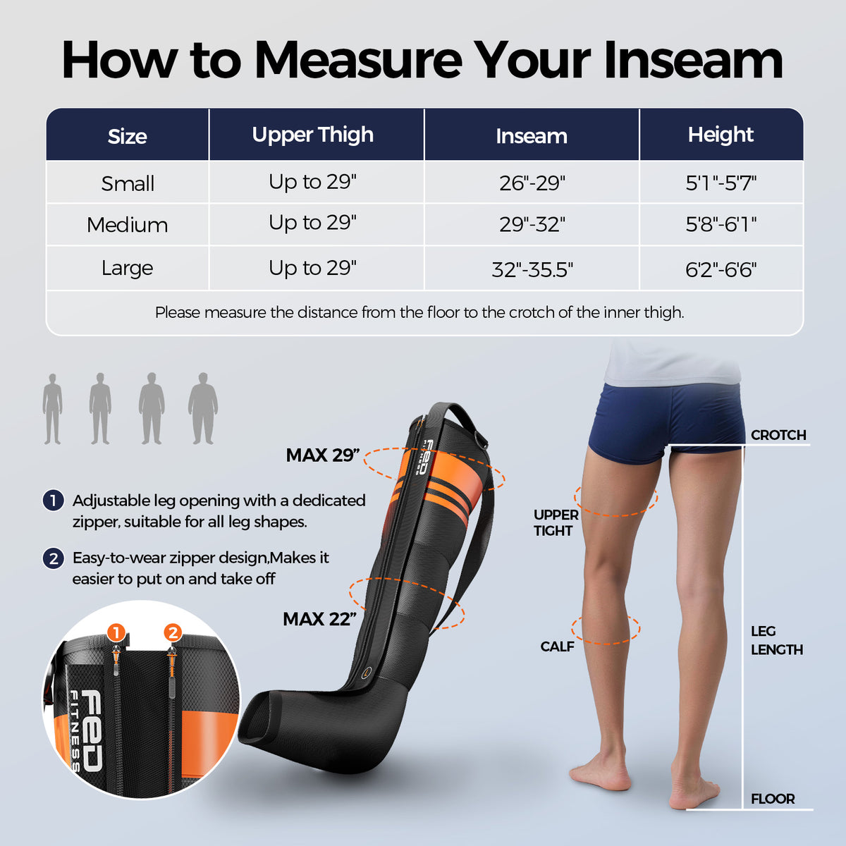 FED FITNESS Leg and Foot Air Campression Pressure Device