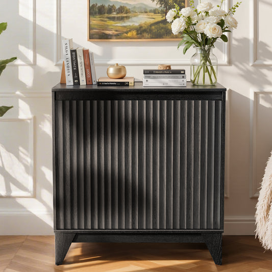 32" Tall 2 - Door Accent Cabinet With Adjustable Shelf