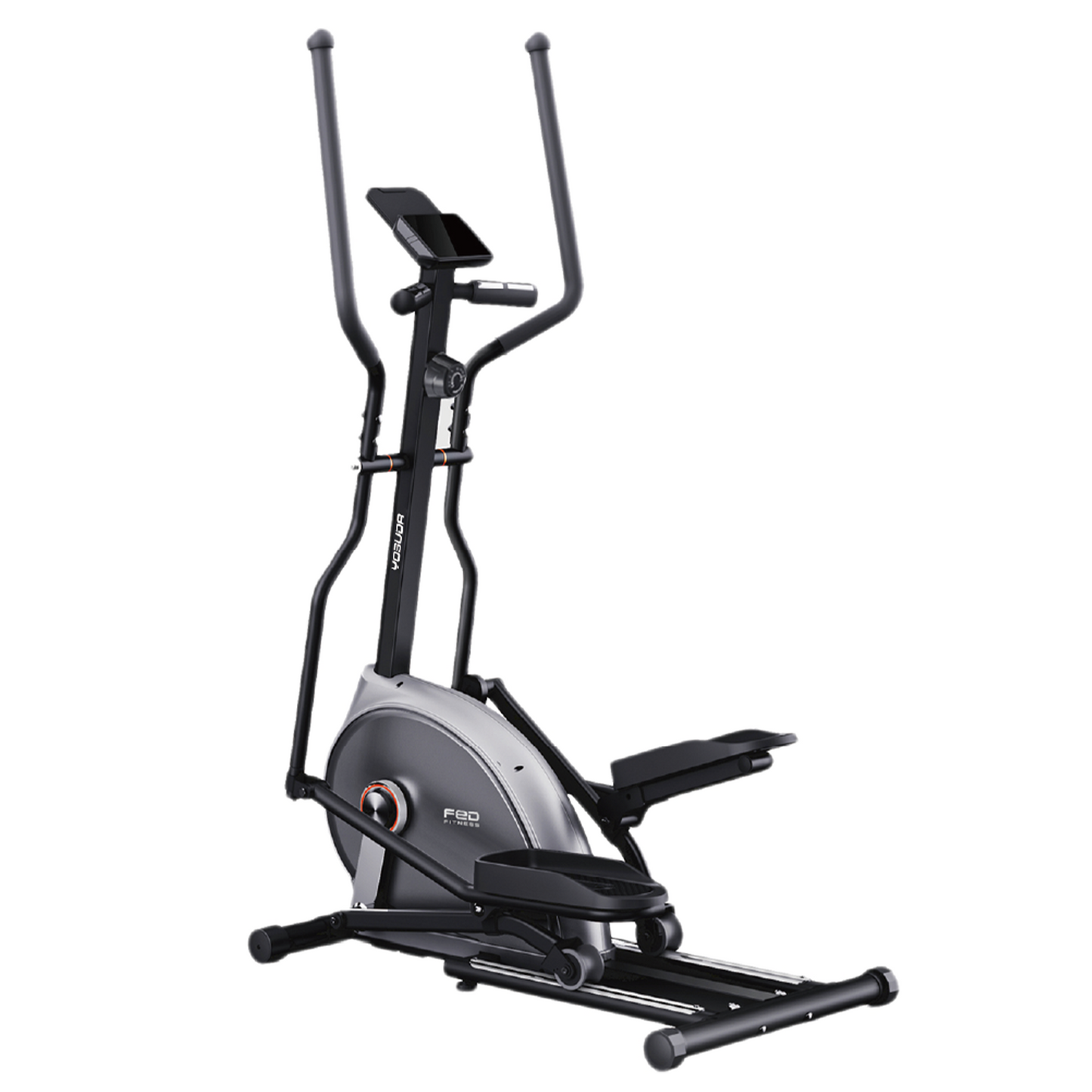 FED FITNESS Elliptical Exercise Machine with 15.5''-17'' Stride & Heart Rate Grips,Ultra Silent Magnetic Elliptical Machine for Home with 16 Levels Resistance