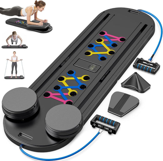 Pilates Board, Portable Pilates Reformer Machine for Home Workout, Easy-to-Use Pilates Sliding Board for Full Body Toning, Lightweight Fitness Gear for Beginners & Busy Moms