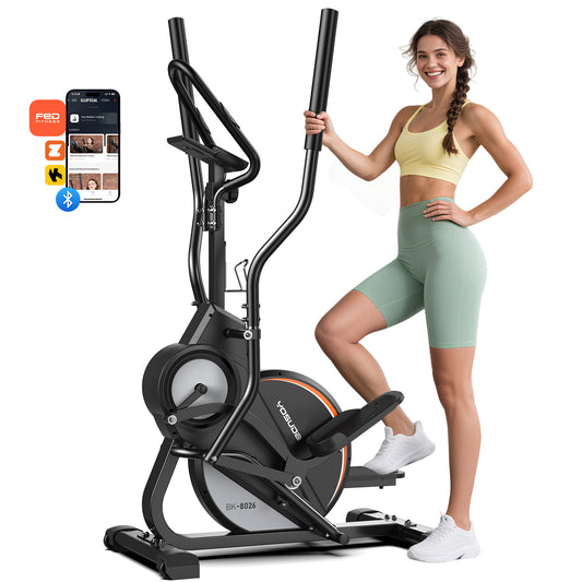 YOSUDA Elliptical Exercise Machine, 3-in-1 Elliptical Machine for Home, Quiet Magnetic System