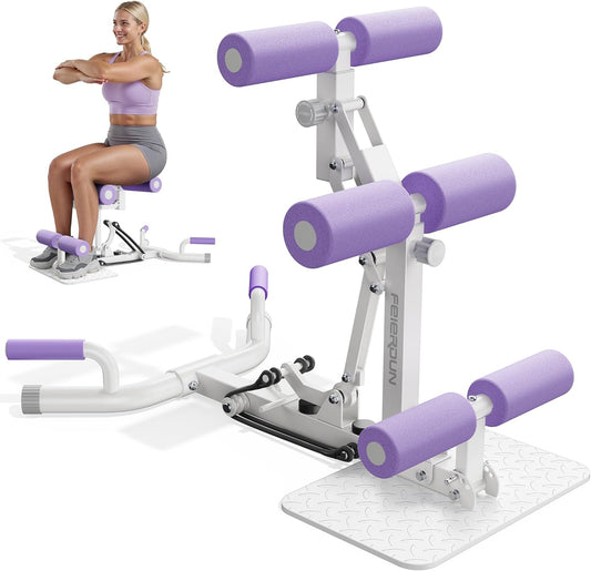 FEIERDUN Deep Squat Exercise Machine, Home Gym Core and Leg Workout Equipment for Women