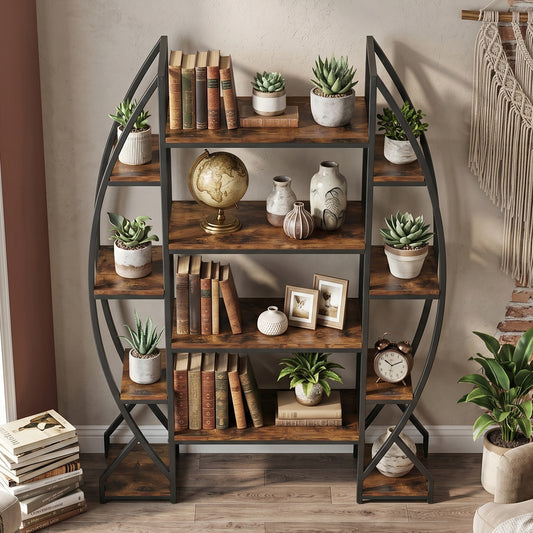 Buffet Cabinet with Rattan Decor Doors Solid Wood Feet Multifunctional Sideboard Cabinet for Dining Room Kitchen Wood Color