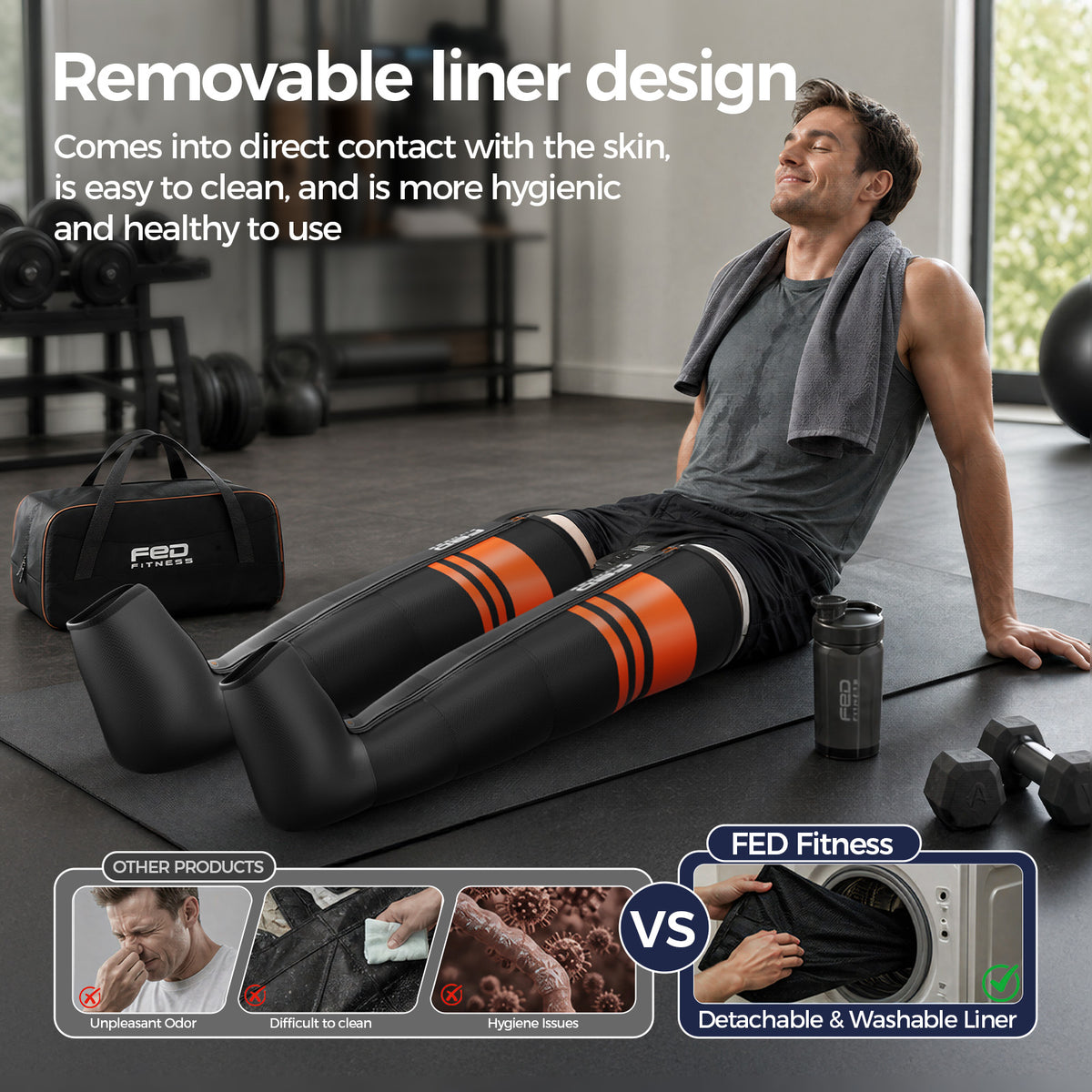 FED FITNESS Leg and Foot Air Campression Pressure Device
