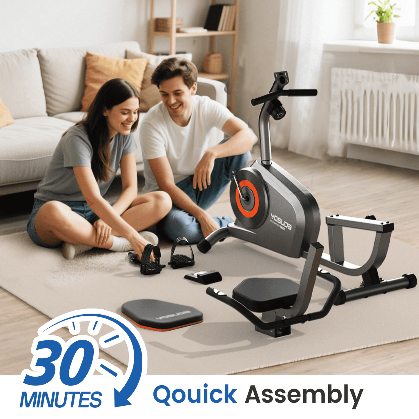 Yosuda Recumbent Exercise Bike for Senior for Home with 350lbs Capacity