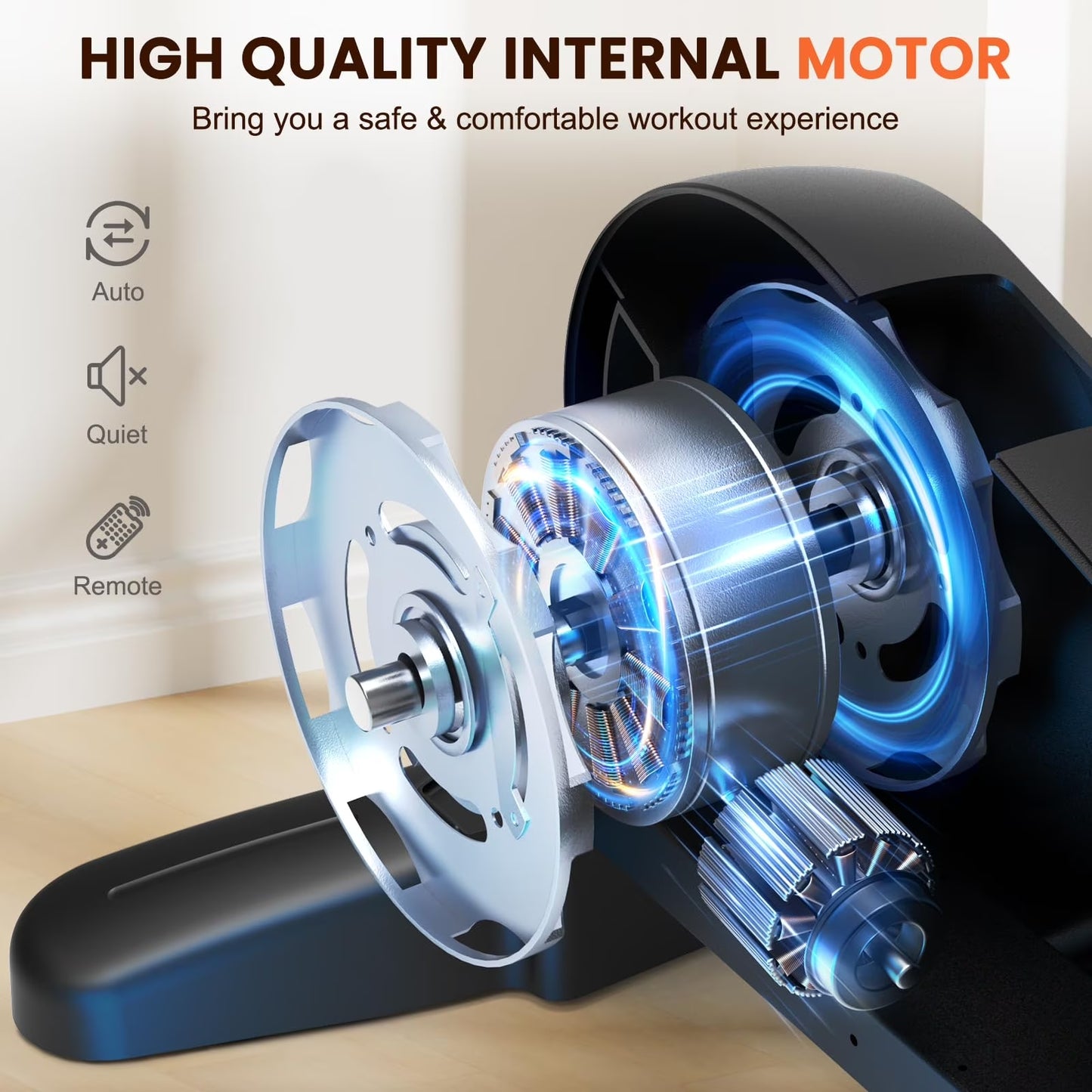 Mini Under Desk Bike ,Electric Pedal Exerciser Leg/Arm Cycle for Senior, Physical Therapy, with Remote Control