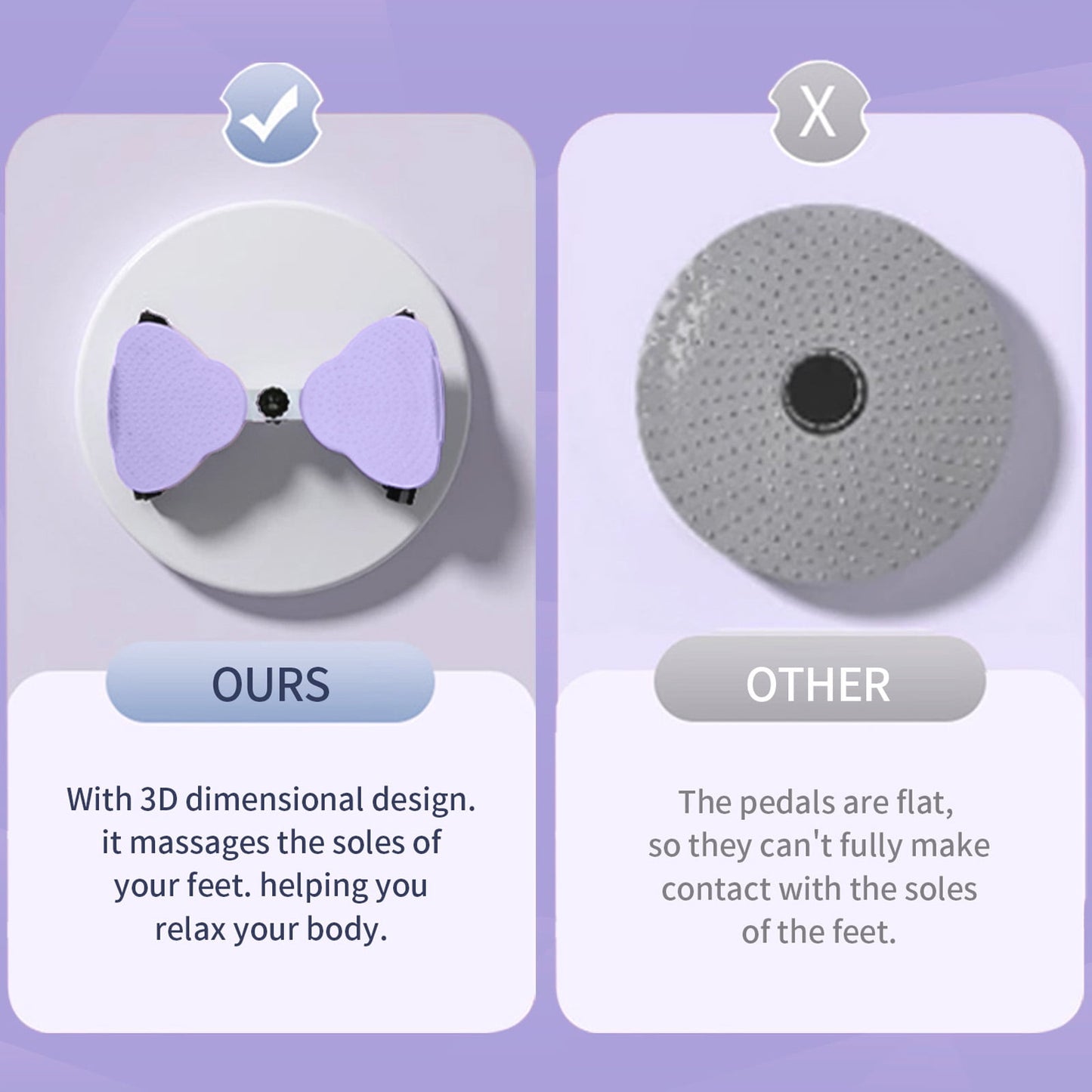 Exercise Twist Boards for Home Workout,Waist Twister Machine Exercise,Balance Board for Foot Massage and Weight Loss (Pink)