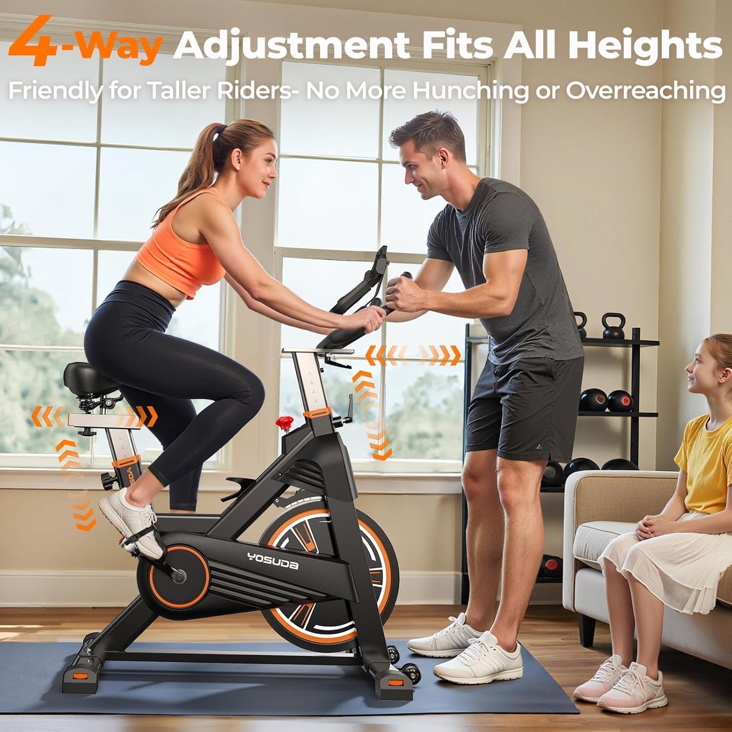 YOSUDA Pro Magnetic Indoor Cycling Bike Stationary Exercise Bike