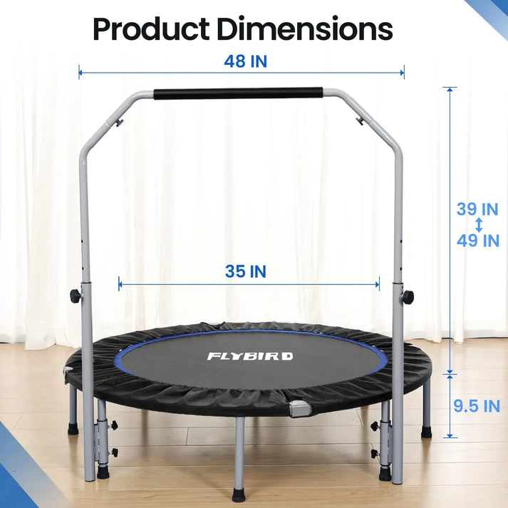 Flybird Foldable Indoor Trampoline -48Inch