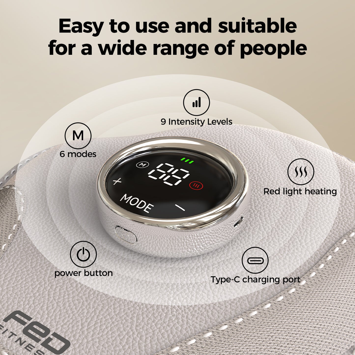 FED FITNESS Upgraded Hand Massager -with Heat & Compression for Arthritis and Carpal Tunnel Relief from Wrist to Palm and Finger