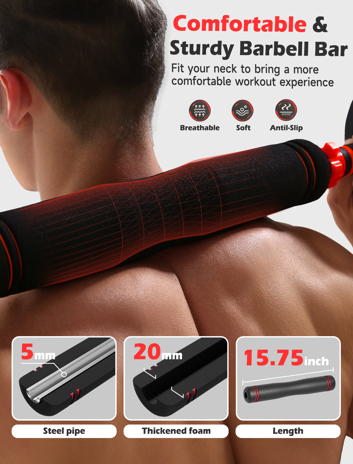 FED FITNESS 55/70/90 LBS Adjustable Dumbbell Set, 5-in-1 Free Weight Set with Barbell Connector, Kettlebell, Push-Up Stand and Weight Plates for Home Gym Use