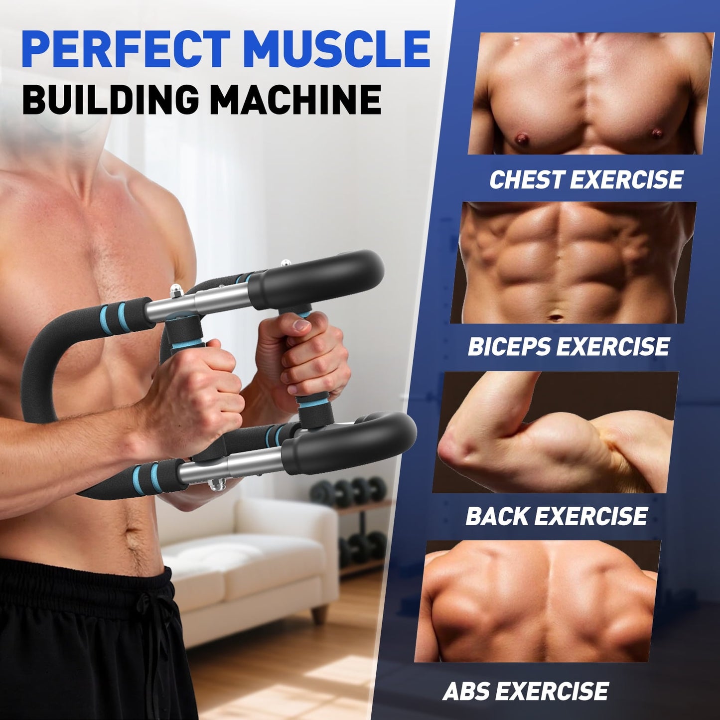 FLYBIRD Twister Arm Trainer, Adjustable Twister Arm Chest Exerciser with 2 Spring for Men & Women, Detachable Power Twister