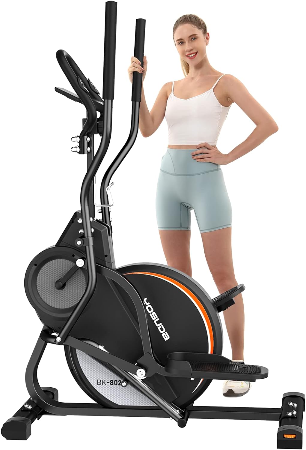 YOSUDA Pro Cardio Climber Stepping Elliptical Machine, 3-in-1 Elliptical Machine Stair Stepper Trainer with 16 Resistance