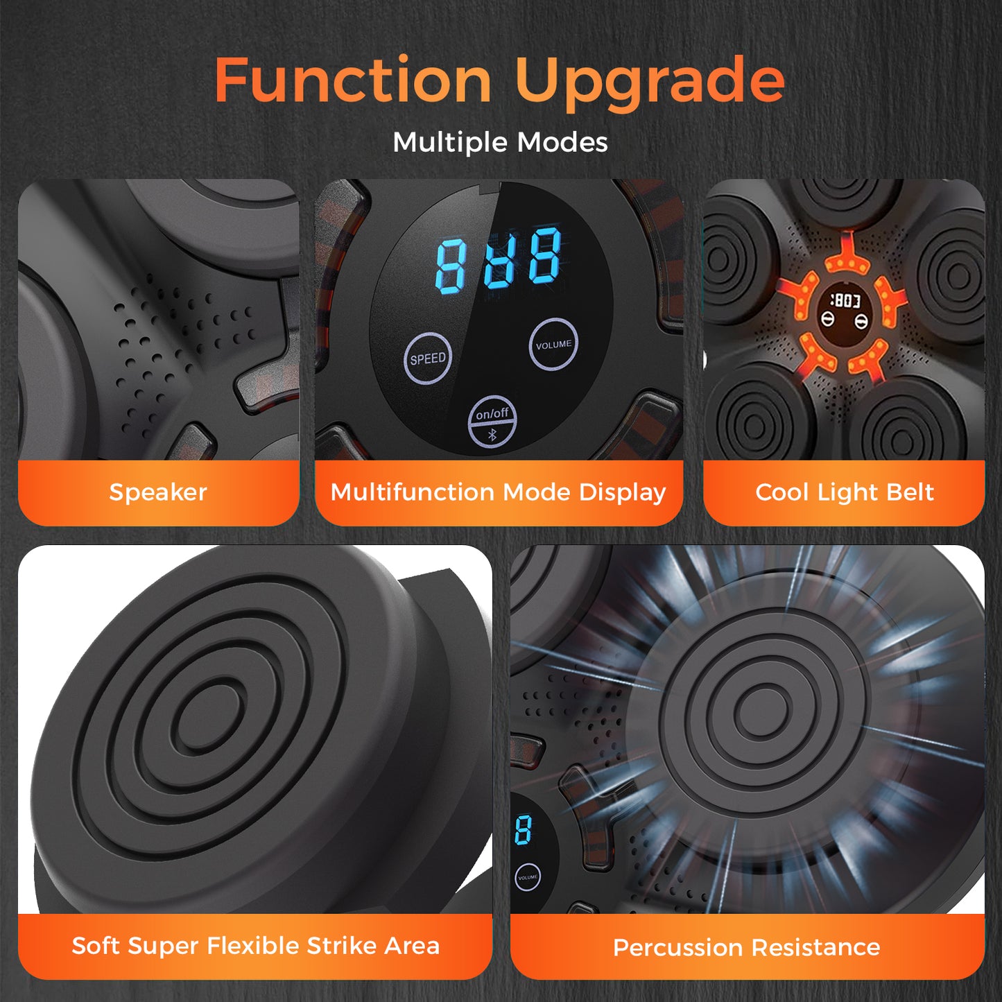 Feierdun Wall-Mounted Smart Boxing Trainer with Music, Gloves, and Target Pads - Wireless-Enabled Fitness Equipment for Home