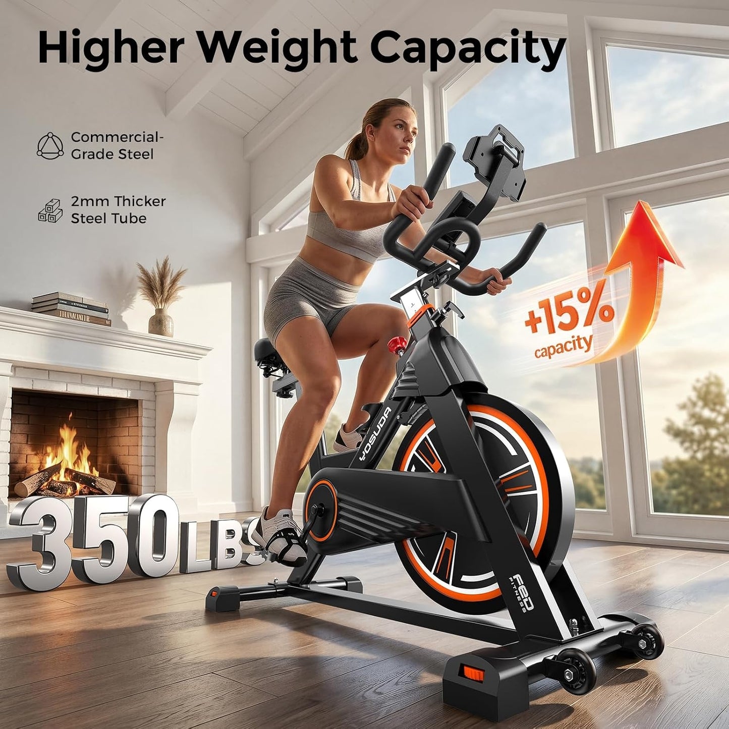 YOSUDA Pro Magnetic Indoor Cycling Bike Stationary Exercise Bike