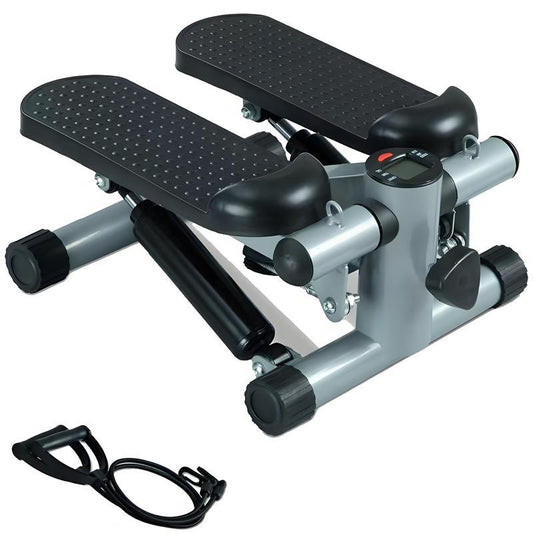 Mini Stepper for Home Workout - Stair Stepper Machine with Resistance Bands