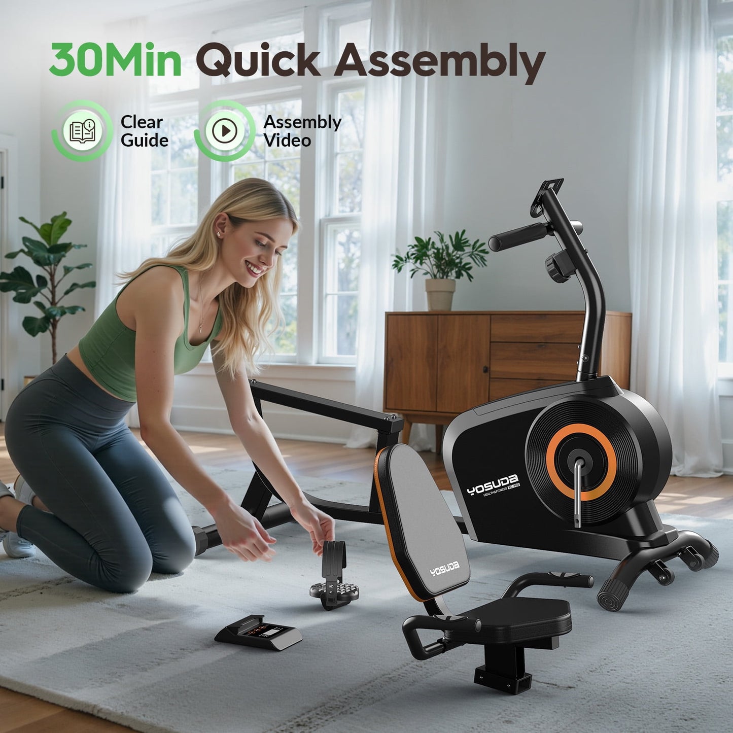 YOSUDA Recumbent Exercise Bike for Adults Seniors with Quick Adjust Seat