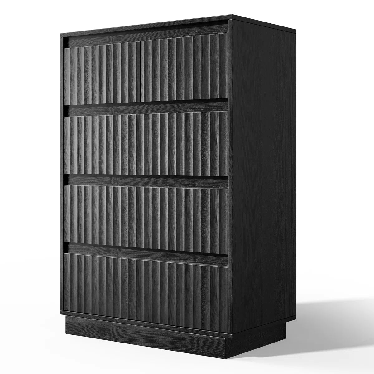 KOLIGEY 5-Drawer Dresser 27.5"W Single Dresser With Waveform Fluted Panel