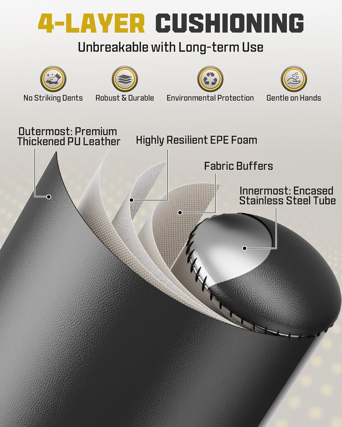 FITVEN Freestanding Punching Bag with Boxing Gloves Heavy Boxing Bag with Suction Cup Base - Men Stand Kickboxing Bag