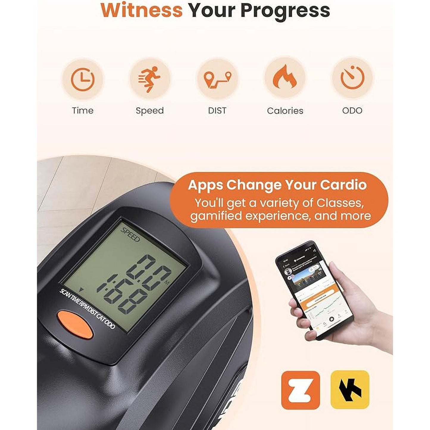 YOSUDA Under Desk Bike Pedal Exerciser - Magnetic Mini Exercise Bike