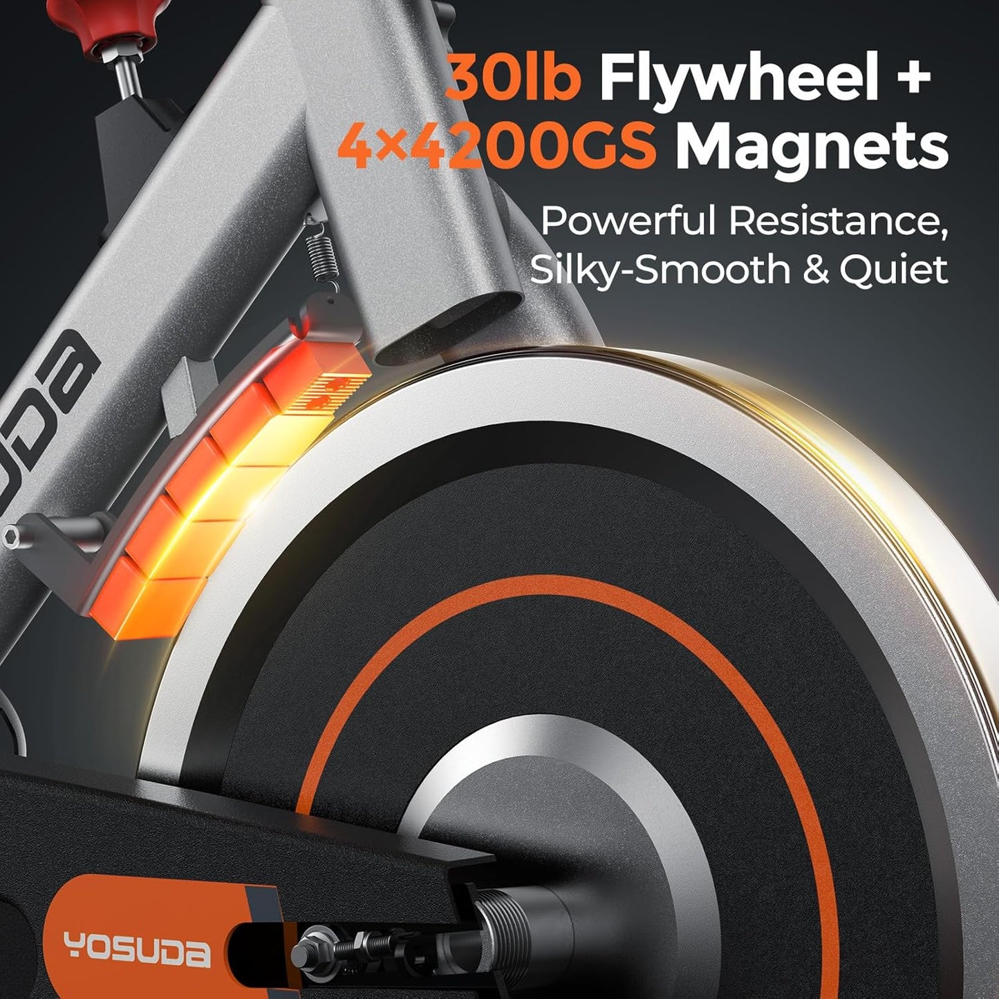 YOSUDA Magnetic Exercise Bike, Stationary Bike for Home with Exclusive App