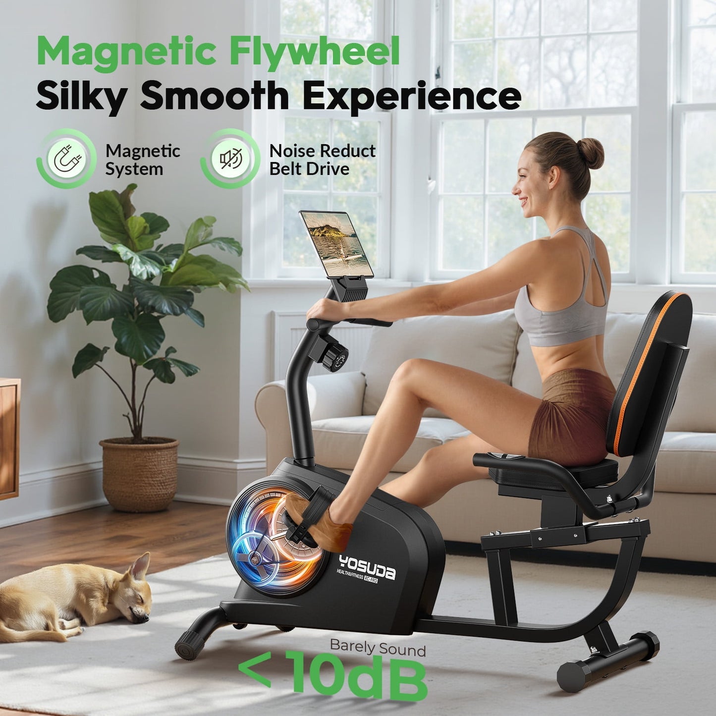 YOSUDA Recumbent Exercise Bike for Adults Seniors with Quick Adjust Seat