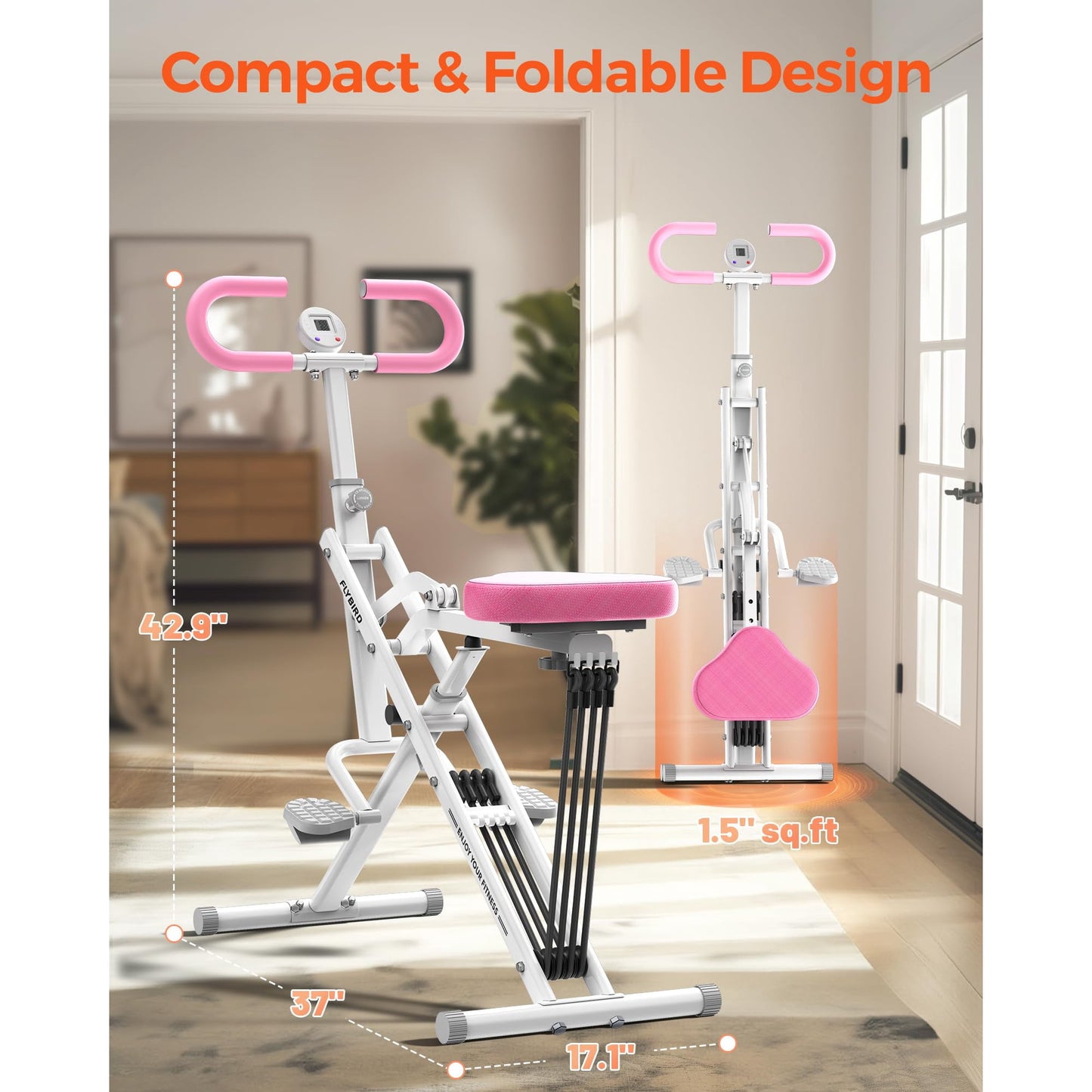 FLYBIRD Foldable Squat Machine for Home Workout