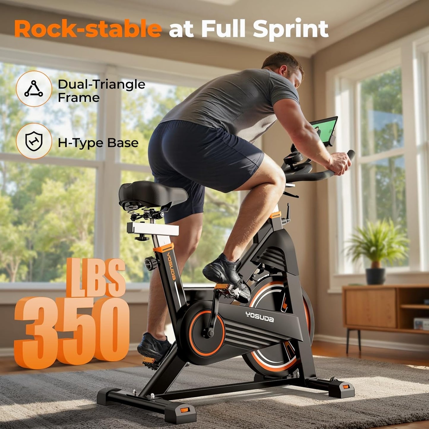 YOSUDA Pro Magnetic Indoor Cycling Bike Stationary Exercise Bike