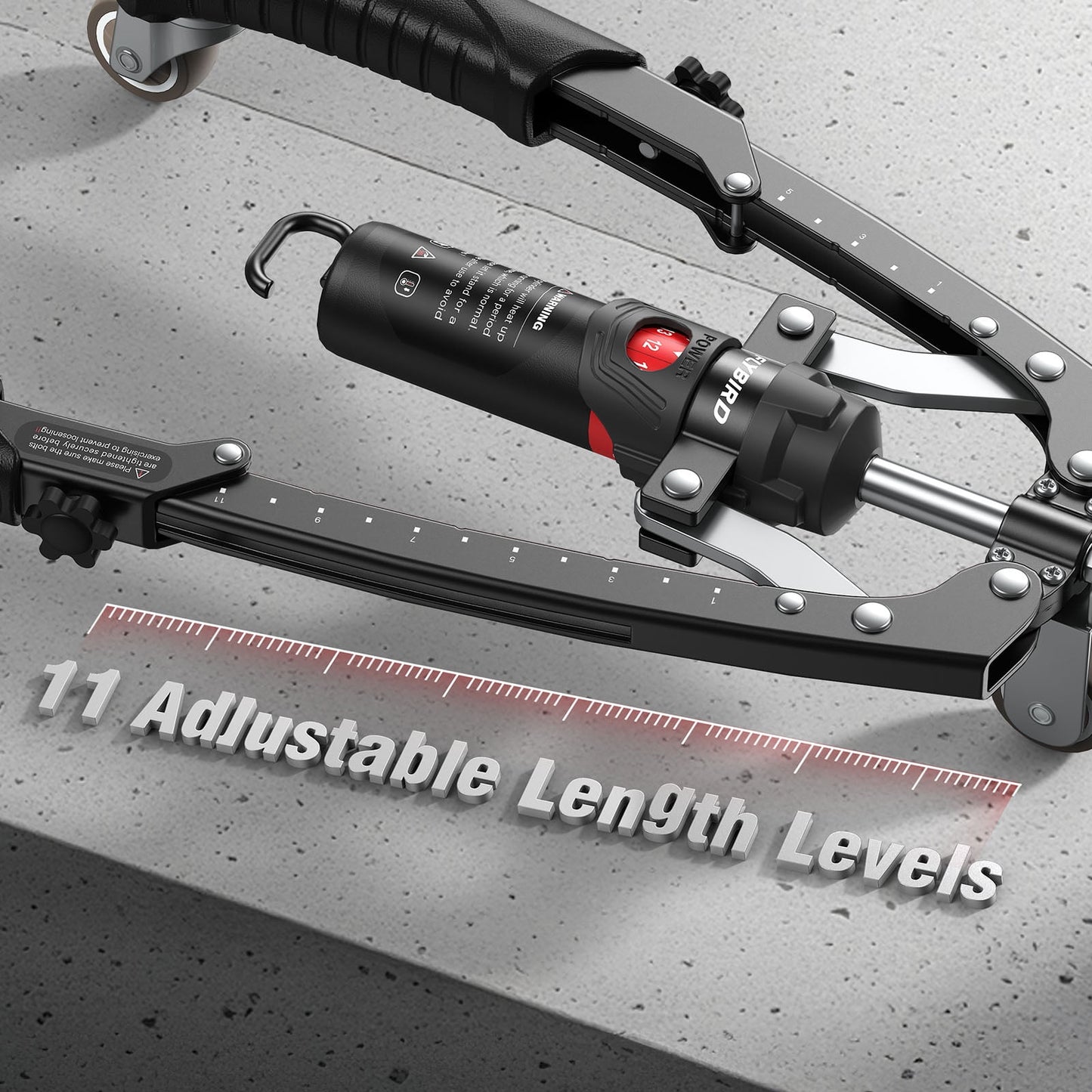 FLYBIRD 2-in-1 Twister Arm Trainer with Ab Roller Wheel, Adjustable 22-440lbs Hydraulic Power Chest