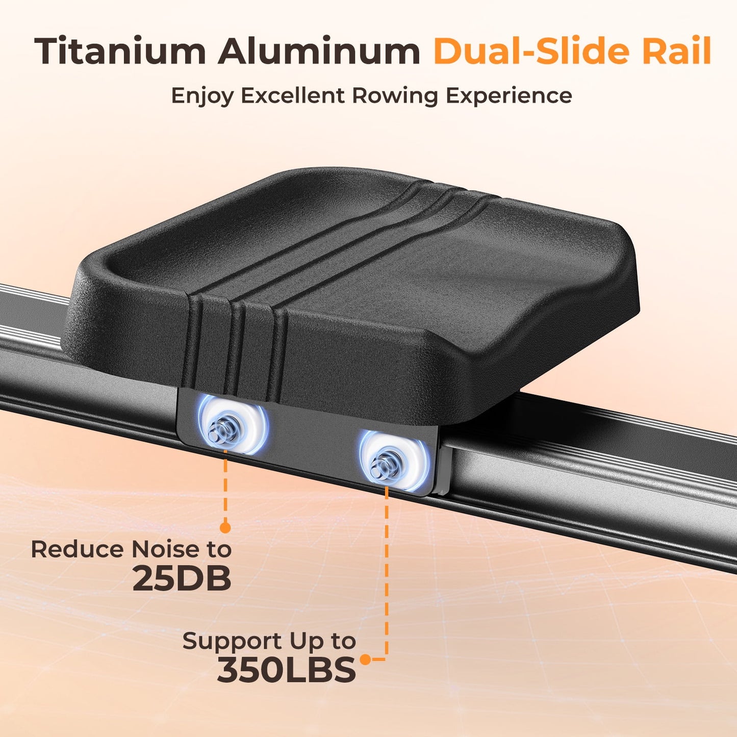 YOSUDA Magnetic Rowing Machine 350 LB Weight Capacity