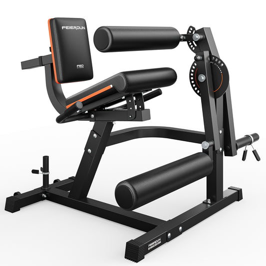 Leg Extension and Curl Machine, Lower Body Special Leg Machine, Adjustable Leg Exercise with Plate Loaded, Leg Rotary Extension for Thigh, Home Gym Weight Machine (Copy)