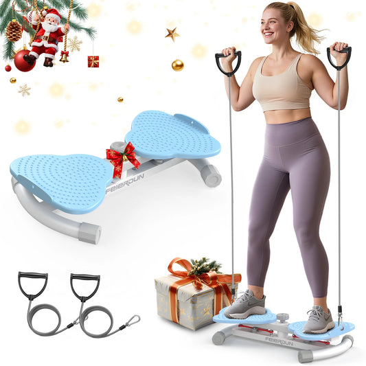 Exercise Twist Boards for Home Workout,Waist Twister Machine Exercise,Balance Board for Foot Massage and Weight Loss (Pink)