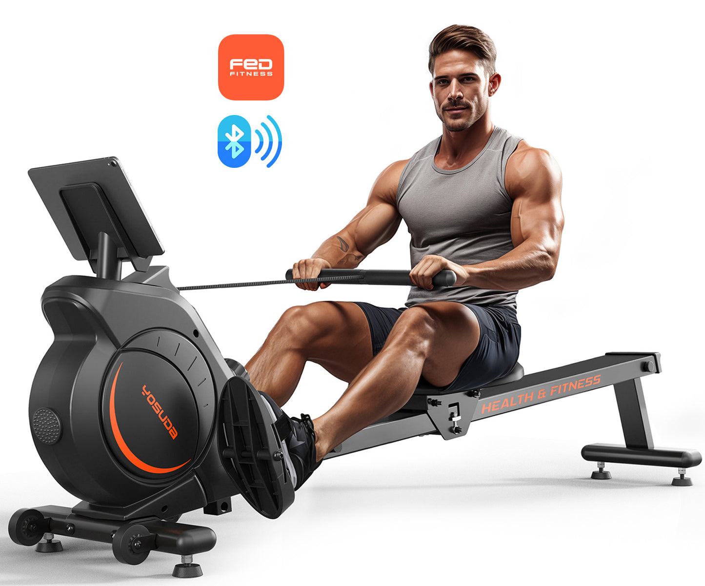 YOSUDA Magnetic Rowing Machine for Home Workout, 350 lb capacity
