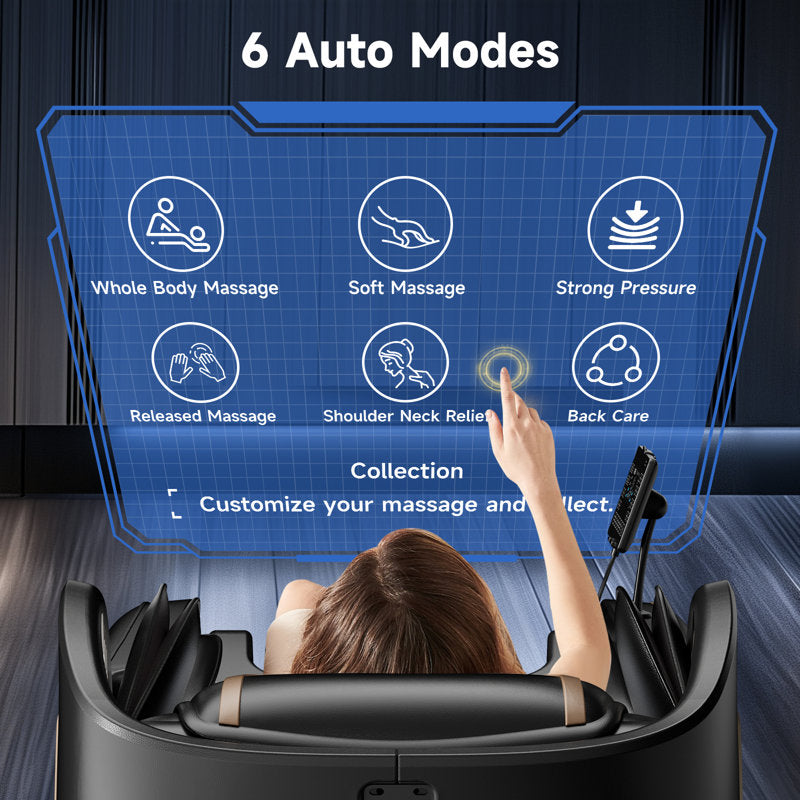 KOLIGEY 3D Full Body Massage Chair With Air Bags, Foot Massage, Heat Therapy, LCD Screen&Voice Control