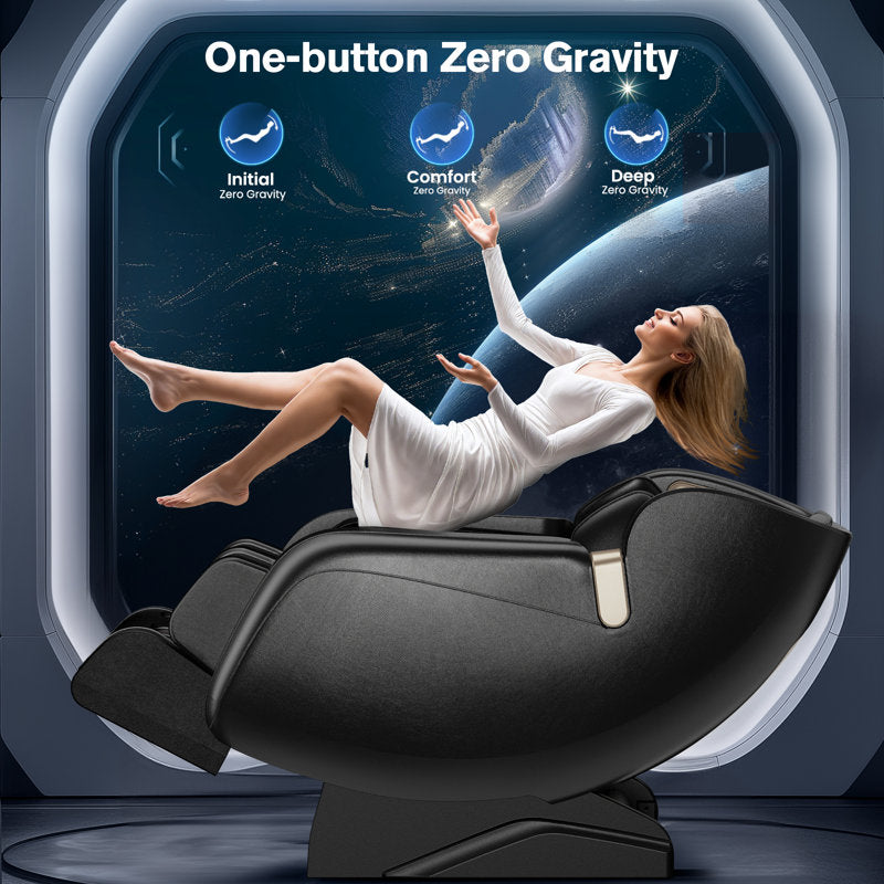 KOLIGEY 3D Full Body Massage Chair With Air Bags, Foot Massage, Heat Therapy, LCD Screen&Voice Control