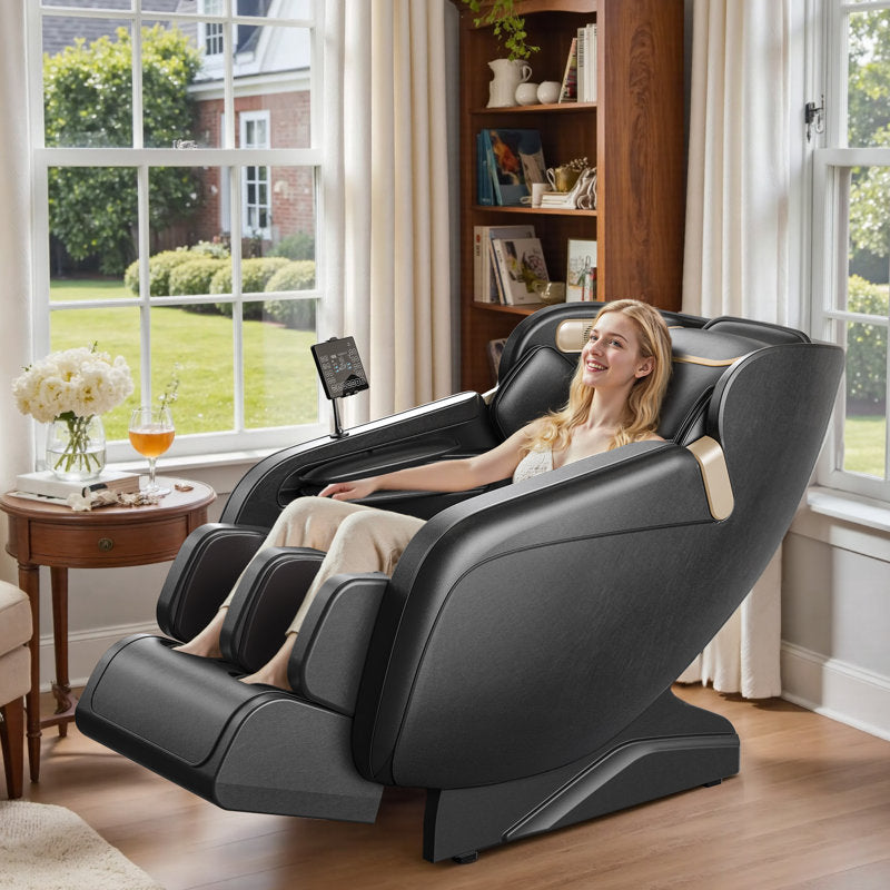 KOLIGEY 3D Full Body Massage Chair With Air Bags, Foot Massage, Heat Therapy, LCD Screen&Voice Control